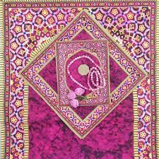 تصویر 2 از سجاده مخمل گل برجسته با تنوع و رنگ بندی بالا